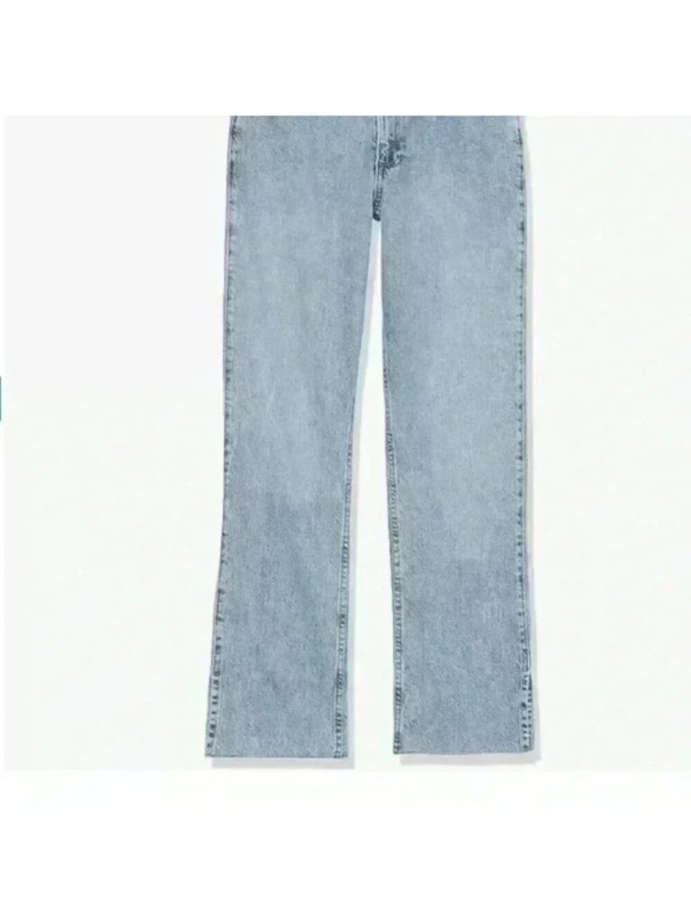 The Drop Women's Ian Mid Rise Relaxed Straight Side Slit Jeans - Size 27, NWT - Picture 11 of 11